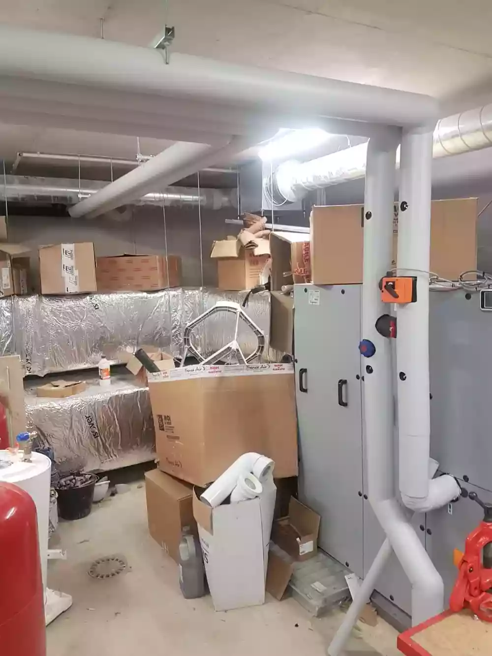 Local technique de la chaufferie — Médiathèque d'Avon