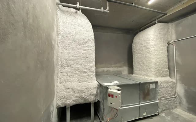 Flocage coupe-feu sur gaine de désenfumage — Méthodes de calorifugeage